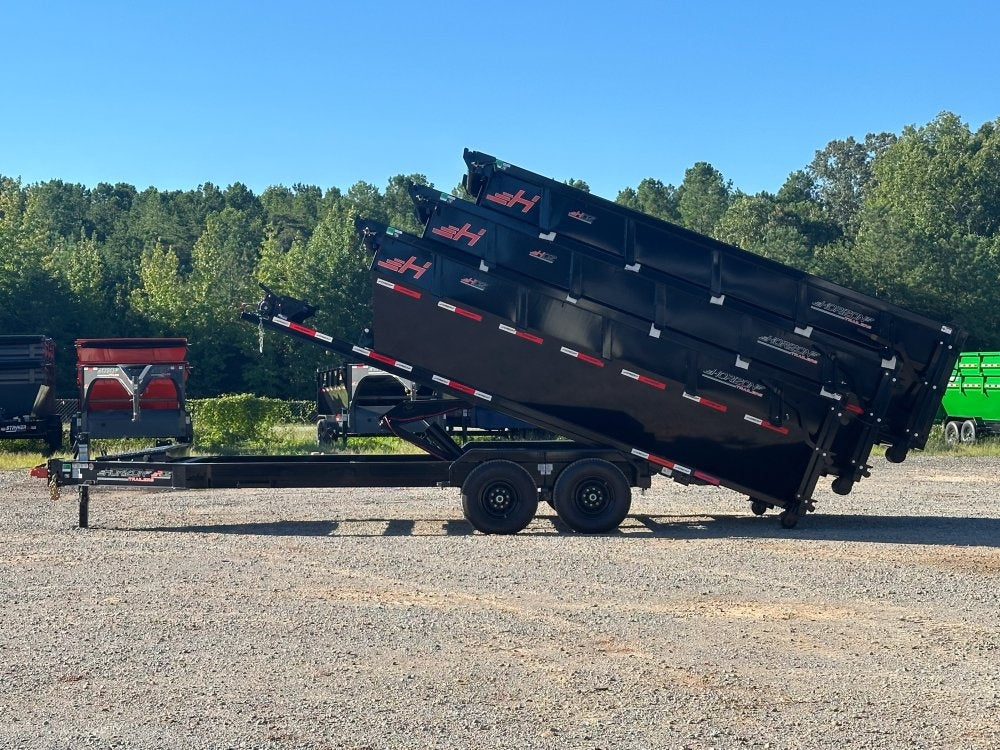 Horizon 16' RDZ BP Roll off Bundle (2) 7k Axles + 3 Bins w/ 4' Walls - Roll Off Packages/RO 16' Bumper Pull - Stryker Dealership Group