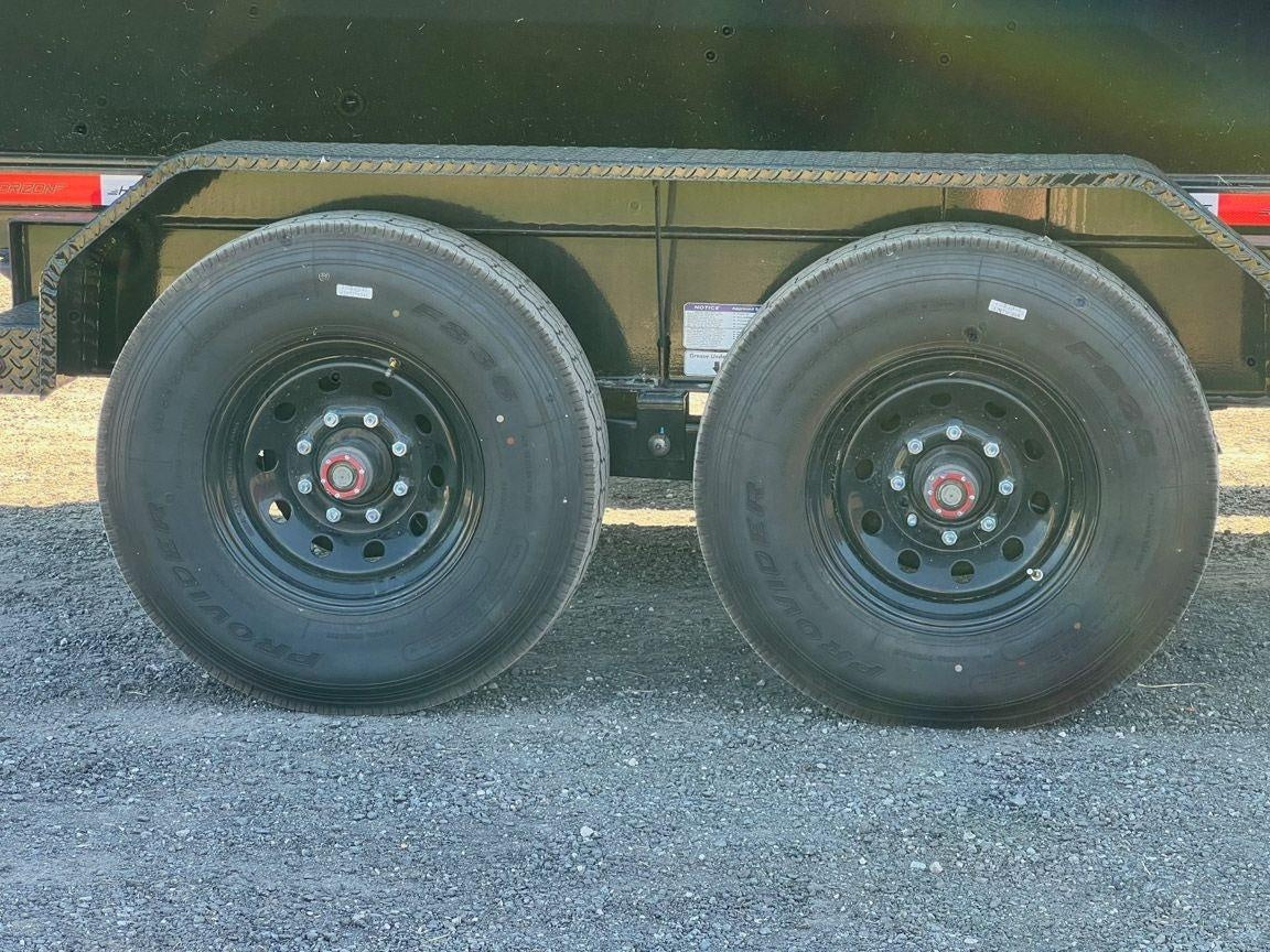 Horizon 16' RDZ GN Roll off Bundle (2) 8k Axles + 2 Bins w/ 6' Walls HZN16GN8K6FTEDZ3BLKTX - Ghost ROP - Stryker Dealership Group