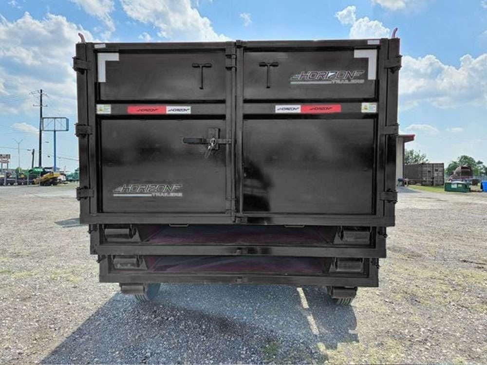 Horizon 16' RDZ GN Roll off Bundle (2) 8k Axles + 3 Bins w/ 4' Walls HZN16GN8K4FTEDZ3BLKFL - Ghost ROP - Stryker Dealership Group