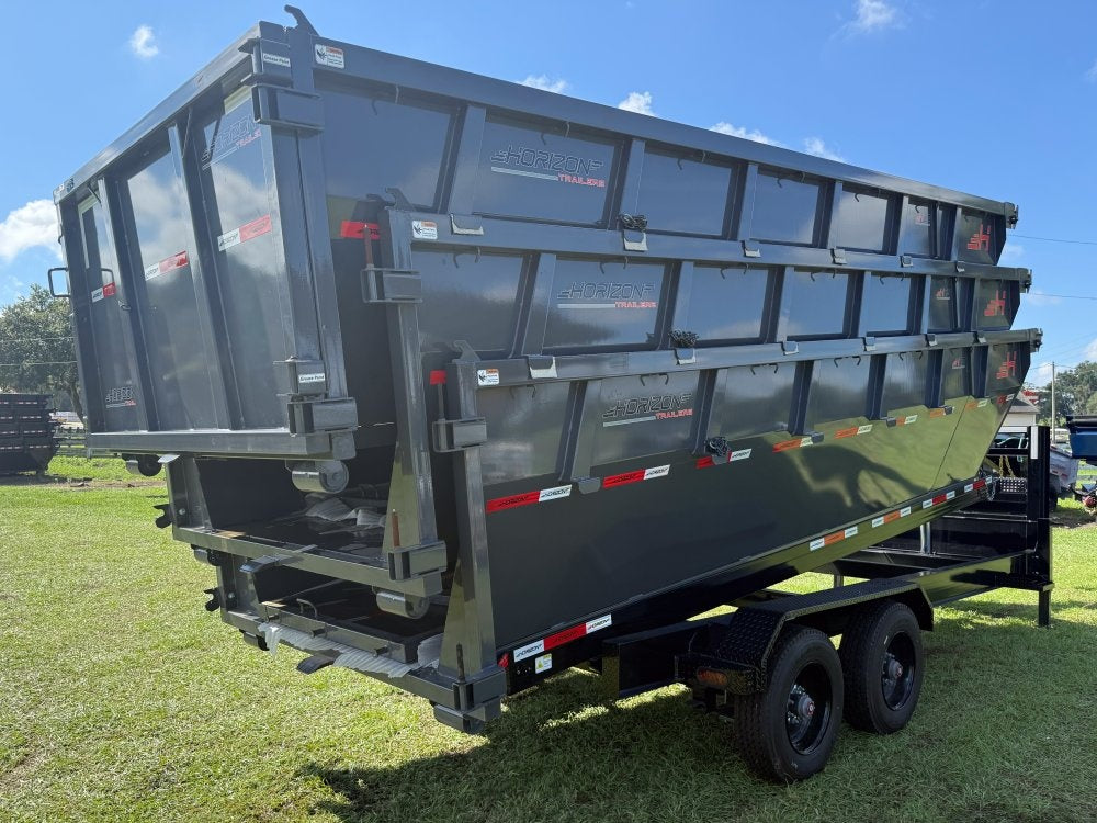 Horizon 20' HRD GN Roll off Bundle (2) 10k Axles + 3 Bins w/ 4' Walls - Roll Off Packages/RO 20' Gooseneck - Stryker Dealership Group