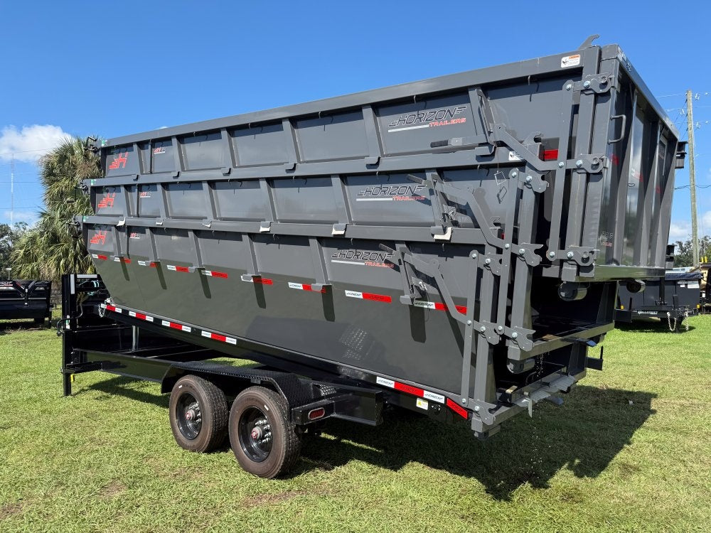 Horizon 20' HRD GN Roll off Bundle (2) 10k Axles + 3 Bins w/ 4' Walls - Roll Off Packages/RO 20' Gooseneck - Stryker Dealership Group