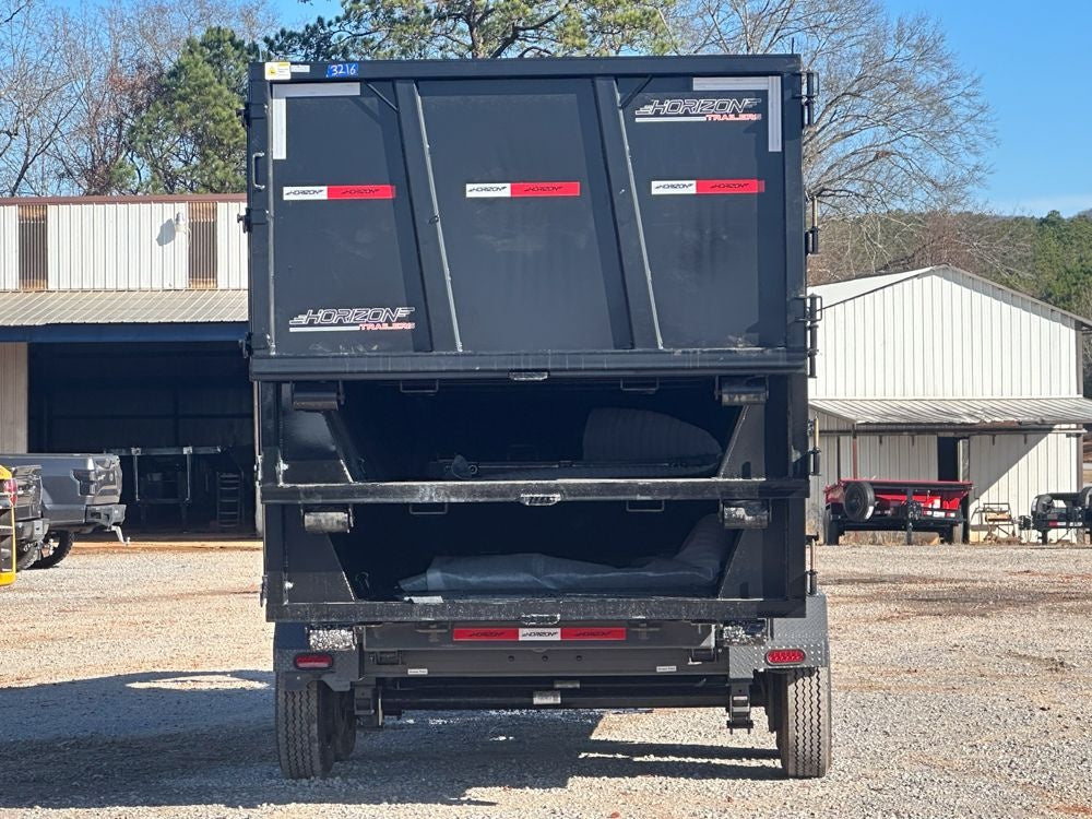 Horizon 20' HRD GN Roll off Bundle (2) 10k Axles + 3 Bins w/ 4' Walls HZN20GN10K4FTEDZ3BLKFL - Ghost ROP - Stryker Dealership Group