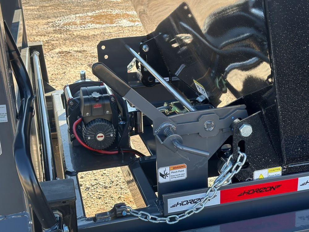 Horizon 20' HRD GN Roll off Bundle (2) 10k Axles + 3 Bins w/ 4' Walls HZN20GN10K4FTEDZ3BLKFL - Ghost ROP - Stryker Dealership Group