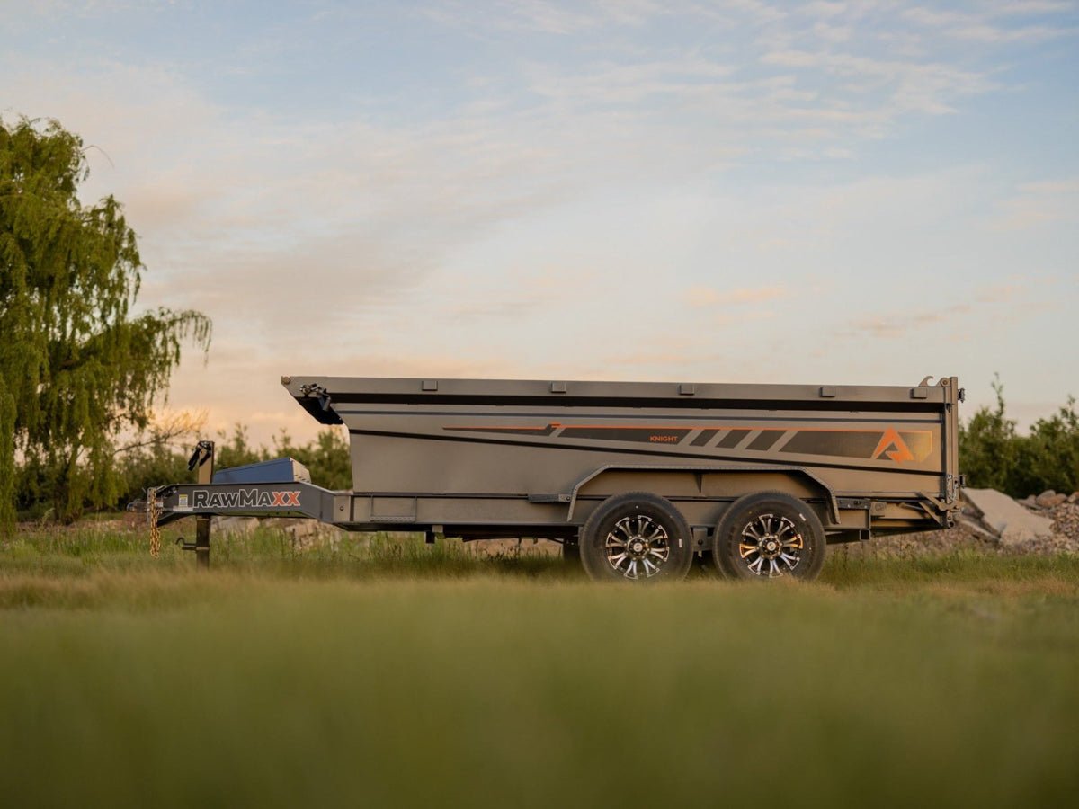 RawMaxx GDX Knight 3D Bumper Pull Dump Trailer - Stryker Dealership Group