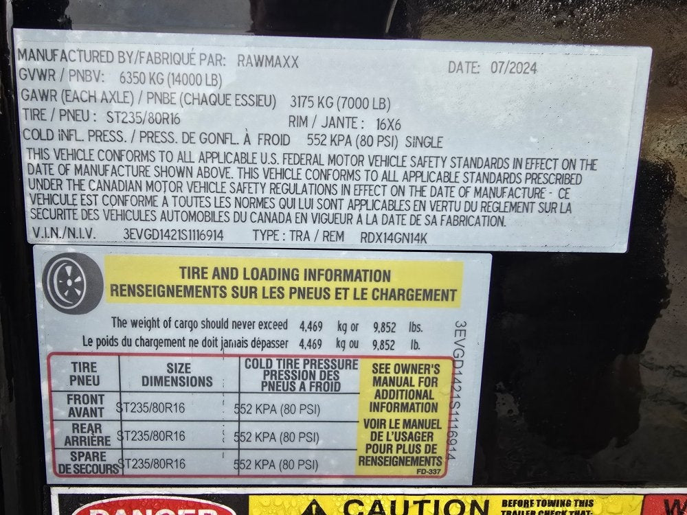 RawMaxx 14' RDX GN Roll off Bundle (2) 7k Axles + 3 Bins w/ 4' Walls - Roll Off Packages/RO 14' Gooseneck - Stryker Dealership Group