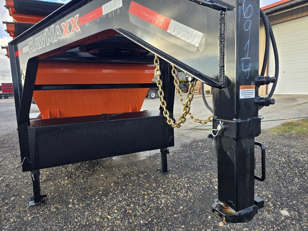 RawMaxx 14' RDX GN Roll off Bundle (2) 7k Axles + 3 Bins w/ 4' Walls - Roll Off Packages/RO 14' Gooseneck - Stryker Dealership Group