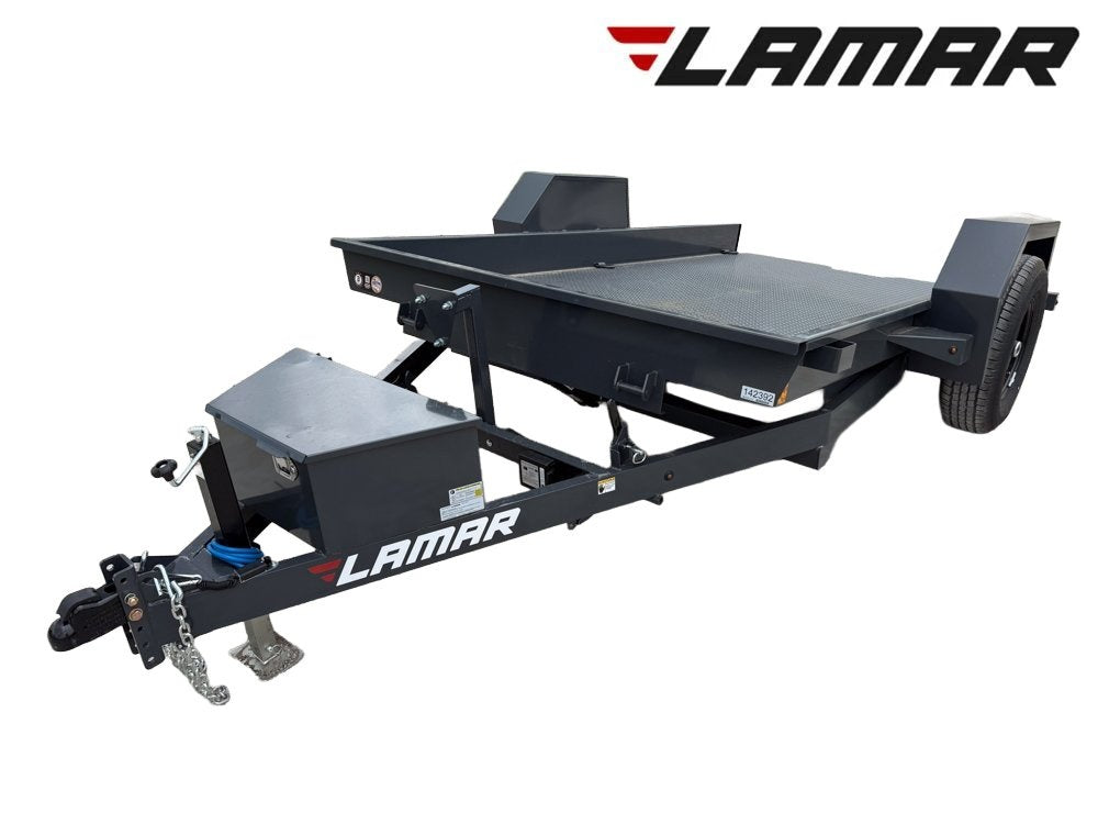 Scissor Hauler 12' x 79" wide - 7K Axles - Scissor Tilt - Stryker Dealership Group