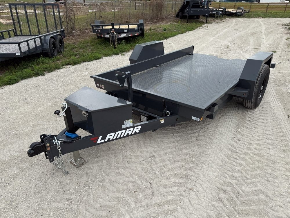 Scissor Hauler 12' x 79" wide - 7K Axles - Scissor Tilt - Stryker Dealership Group