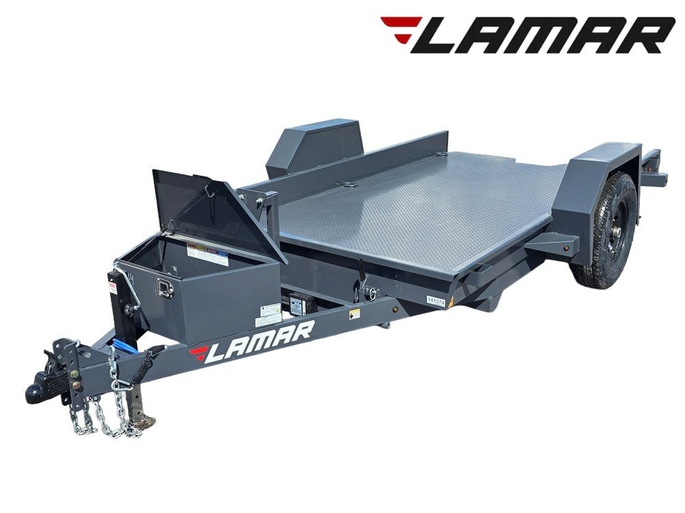 Scissor Hauler 12' x 79" wide - 7K Axles - Scissor Tilt - Stryker Dealership Group