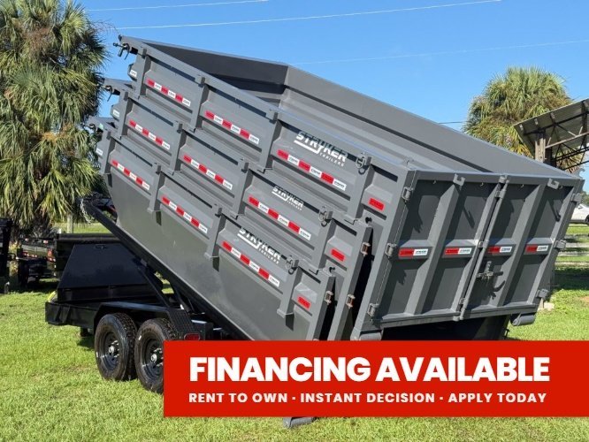 Stryker 14' BP Roll off Bundle (2) 7k Axles + 3 Bins w/ 4' Walls 003957 - Stryker Dealership Group
