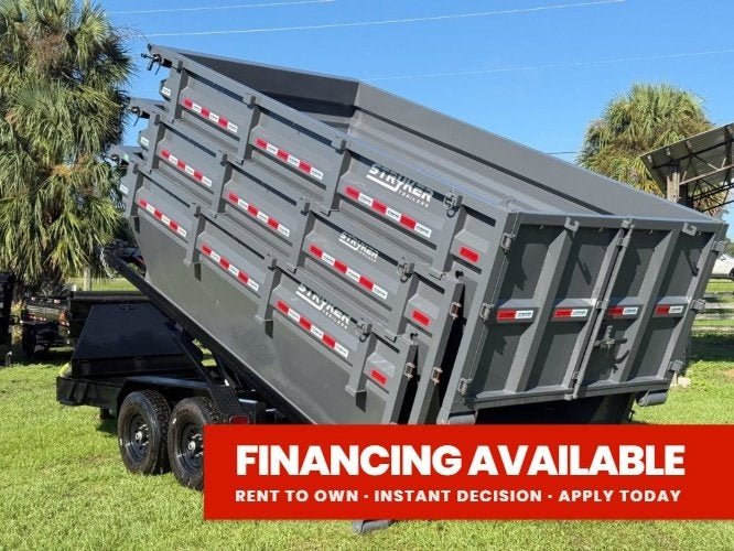 Stryker 14' BP Roll off Bundle (2) 7k Axles + 3 Bins w/ 4' Walls 003957 - Stryker Dealership Group
