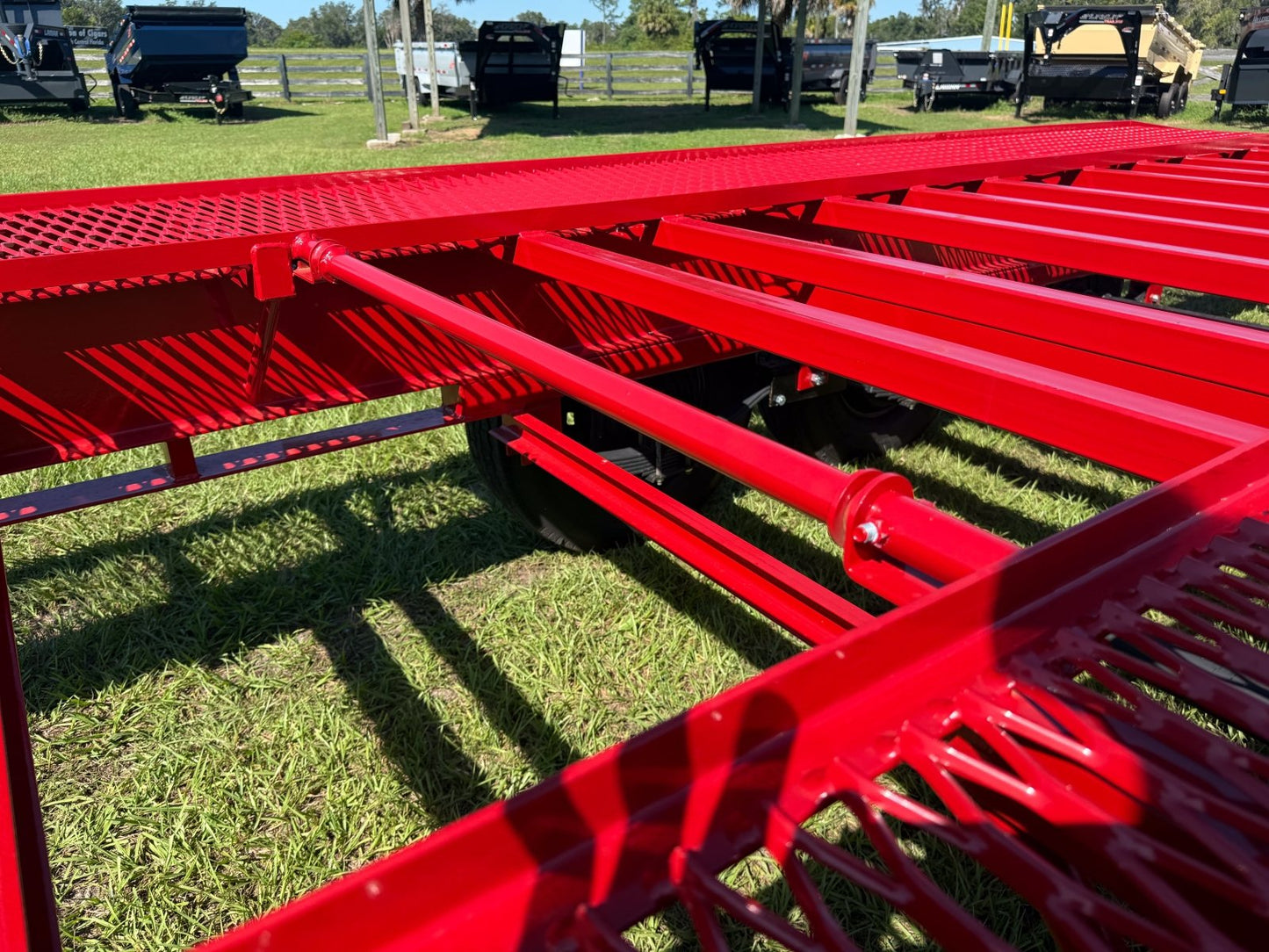 Stryker 44' Mesh Deck Truck and Van Trailer (3) 7k Axles 14ply Tires w/winch - Stryker Dealership Group