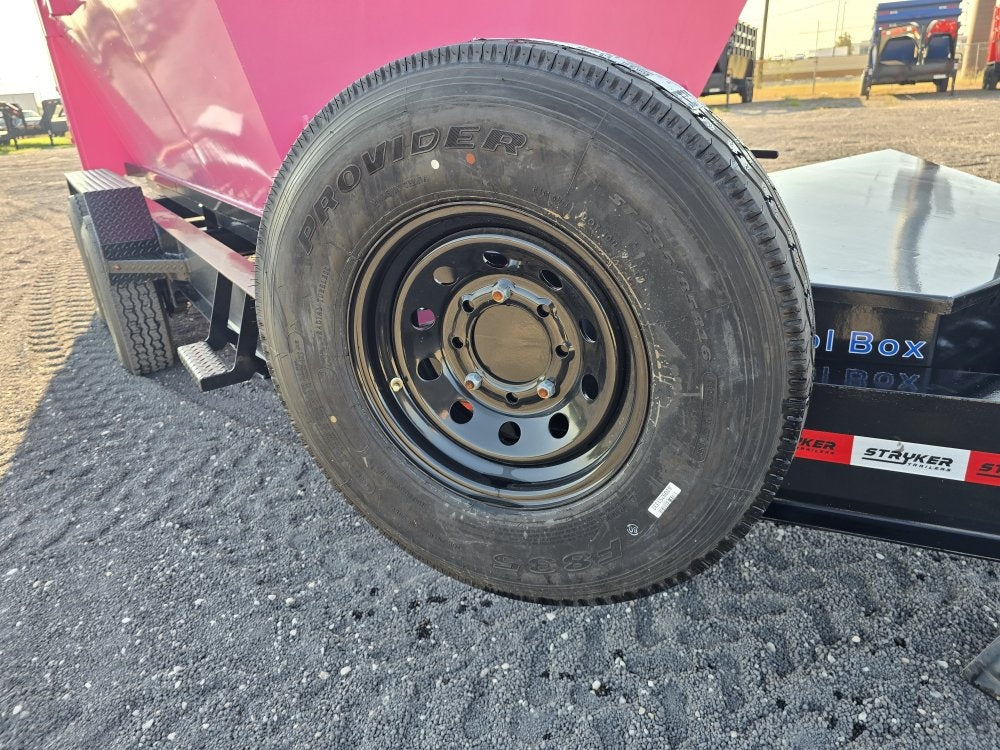 Stryker 14' BP Roll Off Bundle (2) 7k Axles + 2 Bins w/ 4' Walls - Roll Off Base Trailer/RO 14' Bumper Pull - Stryker Dealership Group