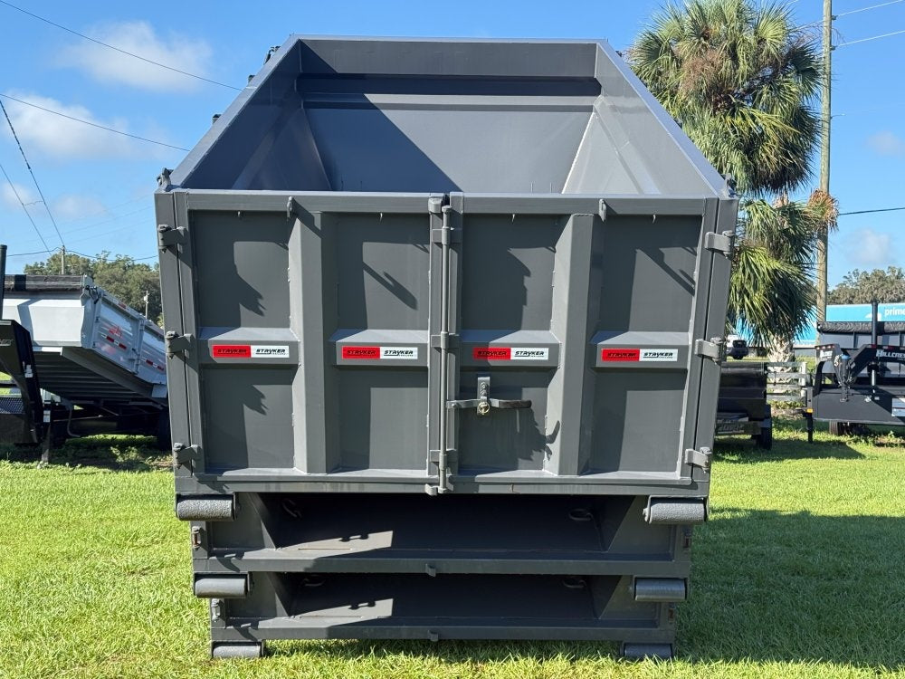 Stryker 14' BP Roll off Bundle (2) 7k Axles + 3 Bins w/ 4' Walls - Roll Off Packages/RO 14' Bumper Pull - Stryker Dealership Group