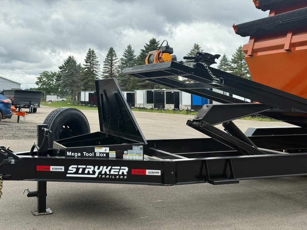 Stryker 16' BP Roll off Bundle (2) 7k Axles + 2 Bins w/ 4' Walls - Roll Off Packages/RO 16' Bumper Pull - Stryker Dealership Group