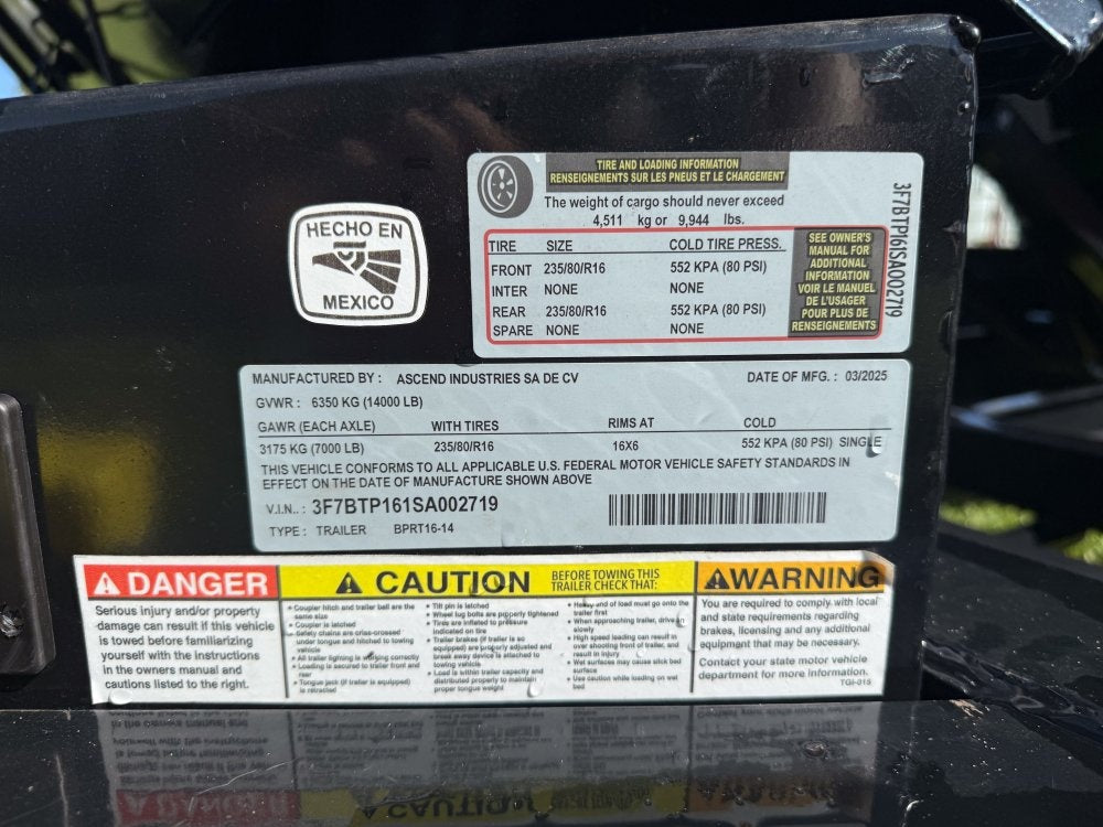 Stryker 16' BP Roll Off Bundle (2) 7k Axles + 3 Bins w/ 4' Walls - Roll Off Base Trailer/RO 16' Bumper Pull - Stryker Dealership Group