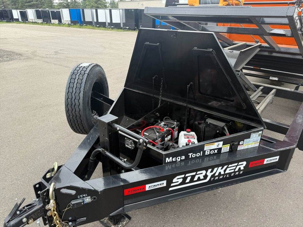 Stryker 16' BP Roll off Bundle (2) 7k Axles + 3 Bins w/ 4' Walls - Roll Off Packages/RO 16' Bumper Pull - Stryker Dealership Group