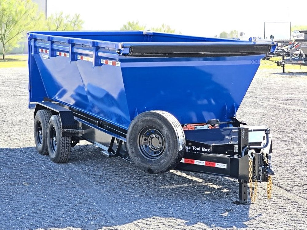 Stryker 16' BP Roll Off Bundle (2) 7k Axles + Bin 4' Walls - Roll Off Packages - RO 16' Bumper Pull - Stryker Dealership Group