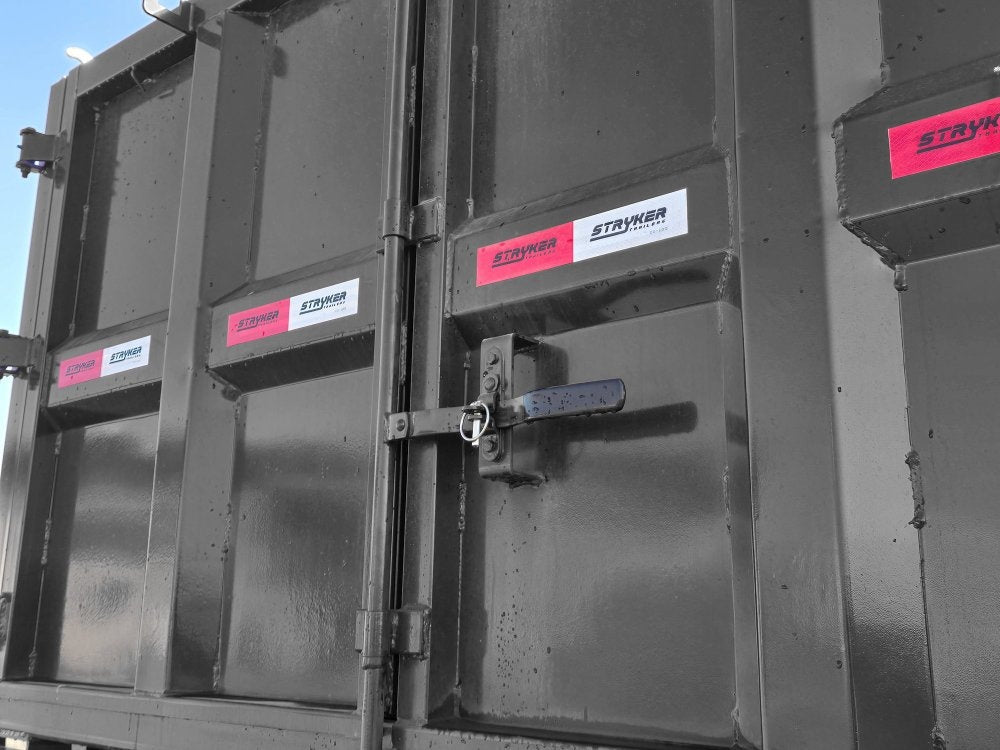 Stryker 16' BP Roll Off Bundle (2) 7k Axles + Bin 4' Walls - Roll Off Packages - RO 16' Bumper Pull - Stryker Dealership Group