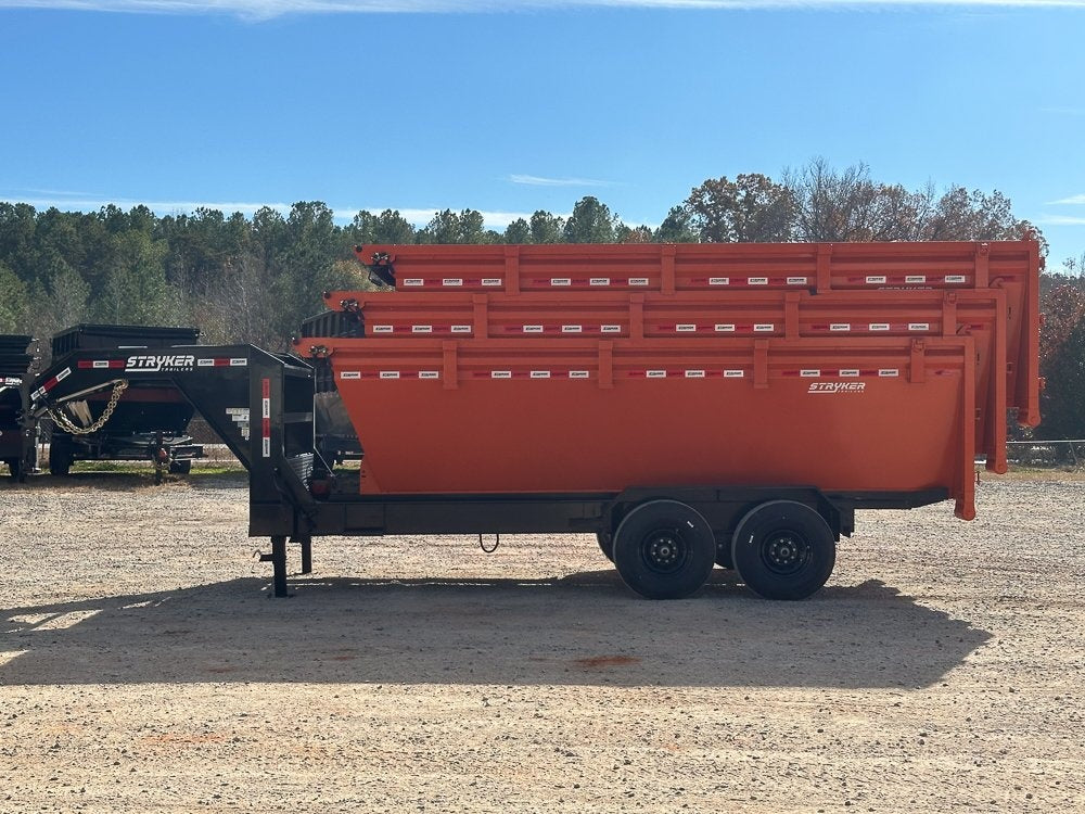 Stryker 16' GN Roll Off Base (2) 7K Axles - Roll Off Base Trailer/RO 16' Gooseneck - Stryker Dealership Group