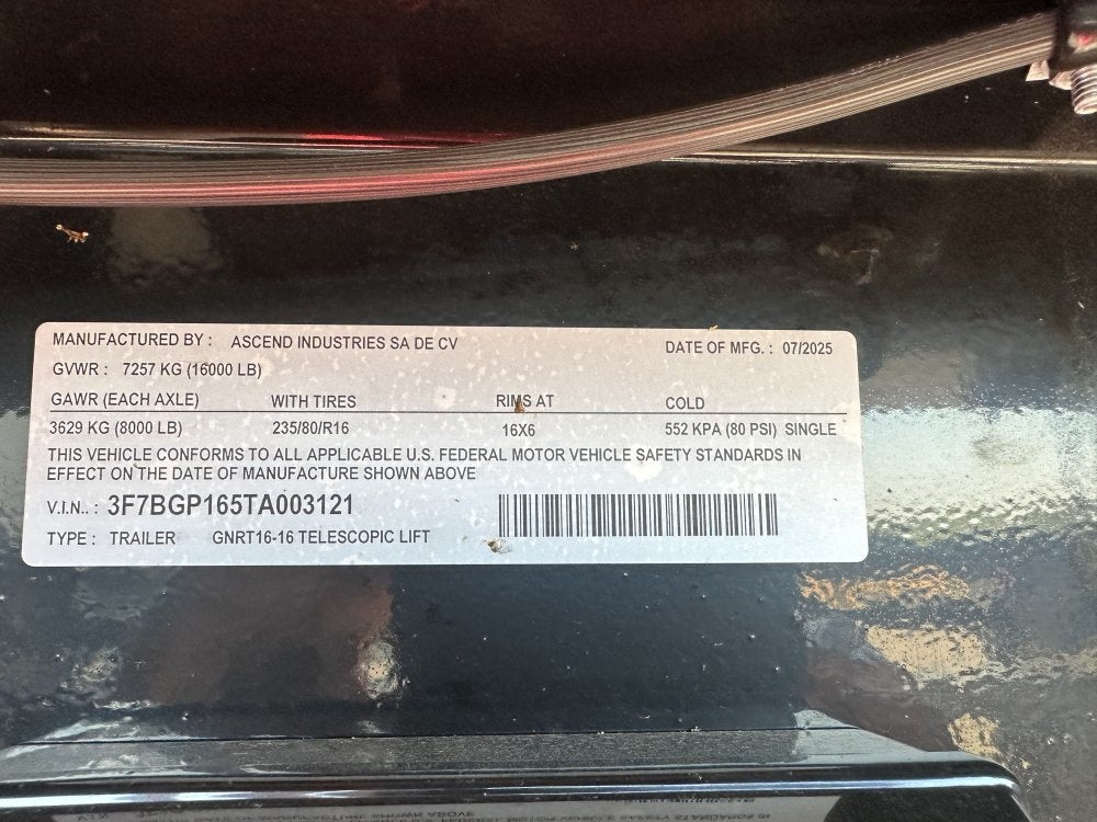 Stryker 16' GN Roll Off Base (2) 8K Axles - Roll Off Base Trailer/RO 16' Gooseneck - Stryker Dealership Group