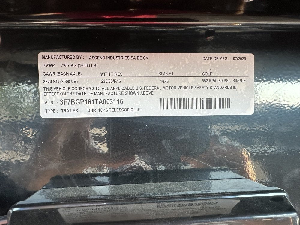 Stryker 16' GN Roll Off Base (2) 8K Axles - Roll Off Base Trailer/RO 16' Gooseneck - Stryker Dealership Group