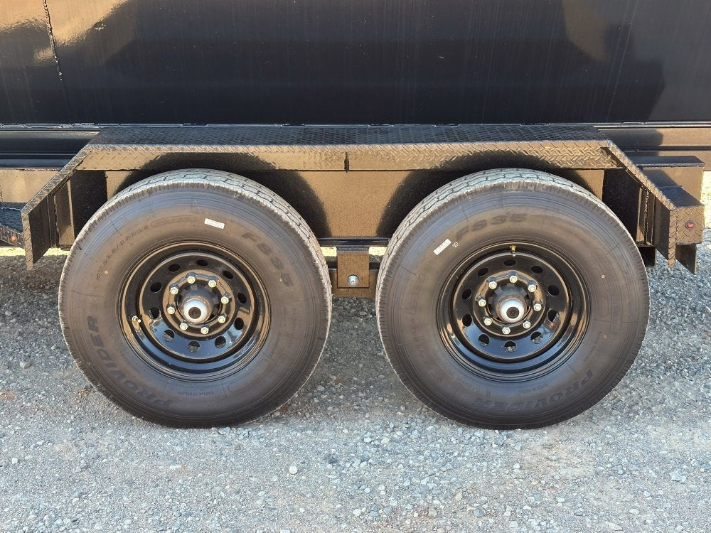 Stryker 16' GN Roll Off Bundle (2) 7k Axles + 2 Bins w/ 4' Walls - Roll Off Base Trailer/RO 16' Gooseneck - Stryker Dealership Group