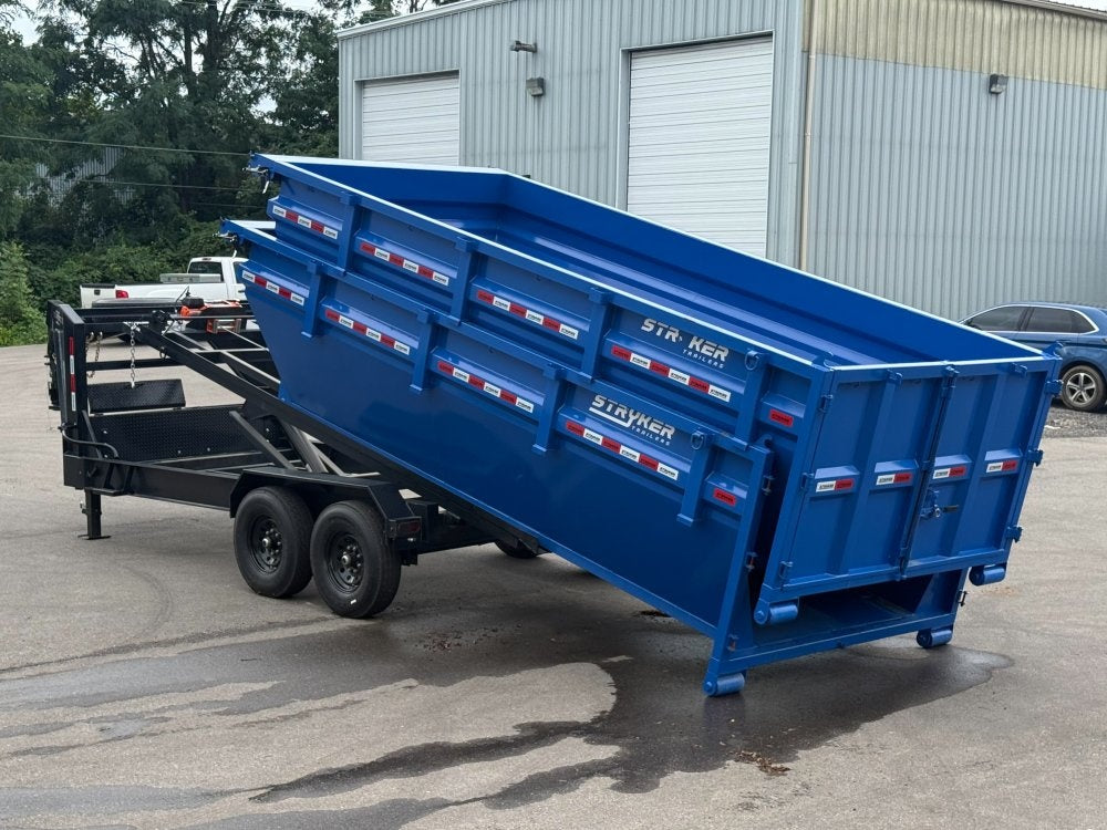 Stryker 16' GN Roll Off Bundle (2) 7k Axles + 2 Bins w/ 4' Walls - Roll Off Packages/RO 16' Gooseneck - Stryker Dealership Group