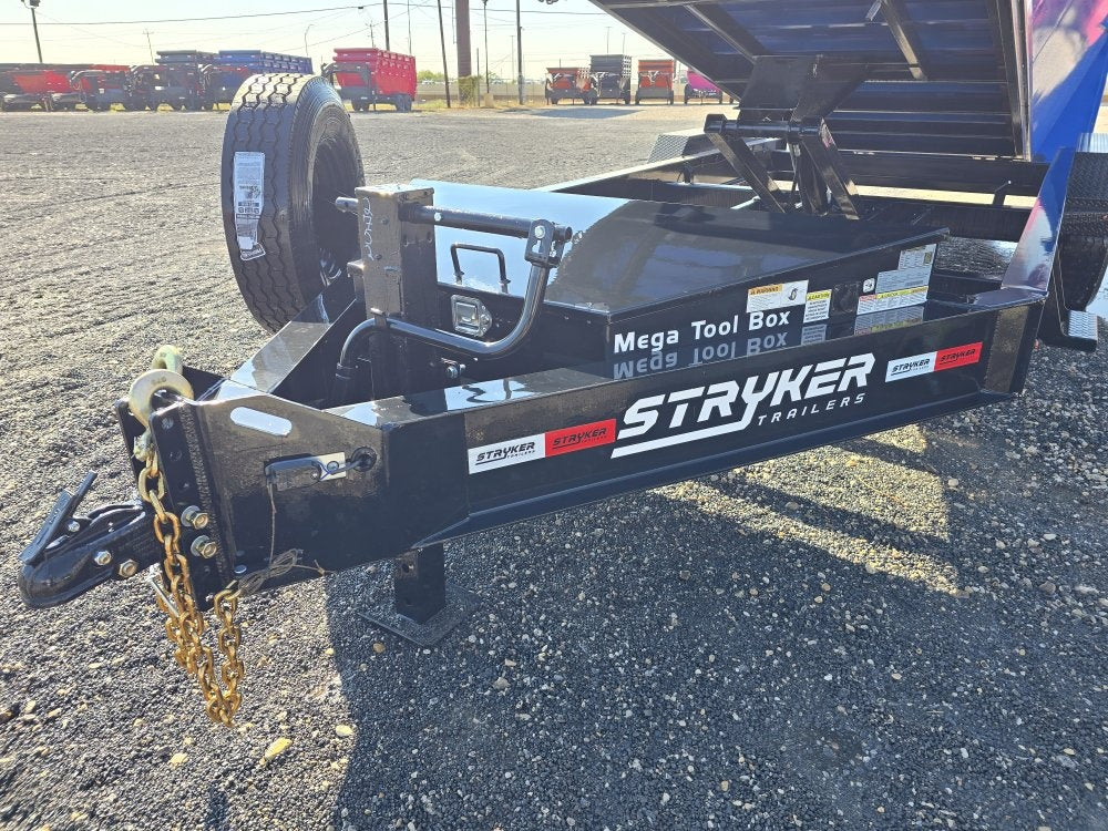 Stryker 16' RDZ BP Roll off Bundle (2) 7k Axles + 3 Bins w/ 4' Walls - Roll Off Packages/RO 16' Bumper Pull - Stryker Dealership Group