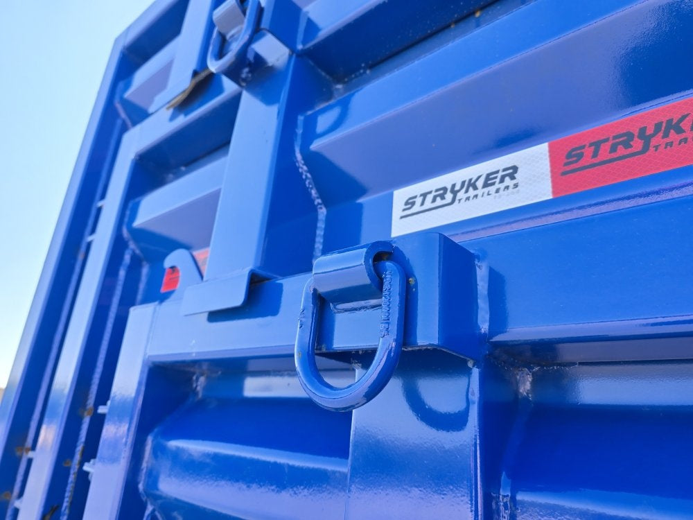 Stryker 16' RDZ BP Roll off Bundle (2) 7k Axles + 3 Bins w/ 4' Walls - Roll Off Packages/RO 16' Bumper Pull - Stryker Dealership Group