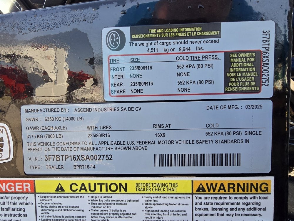 Stryker 16' RDZ BP Roll off Bundle (2) 7k Axles + 3 Bins w/ 4' Walls - Roll Off Packages/RO 16' Bumper Pull - Stryker Dealership Group
