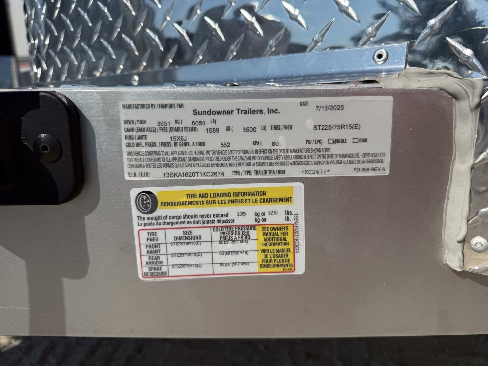 Sundowner 2 Horse Charter SE - White - (2) 3500lb Axles - 2 Horse - Horse Trailers - Stryker Dealership Group