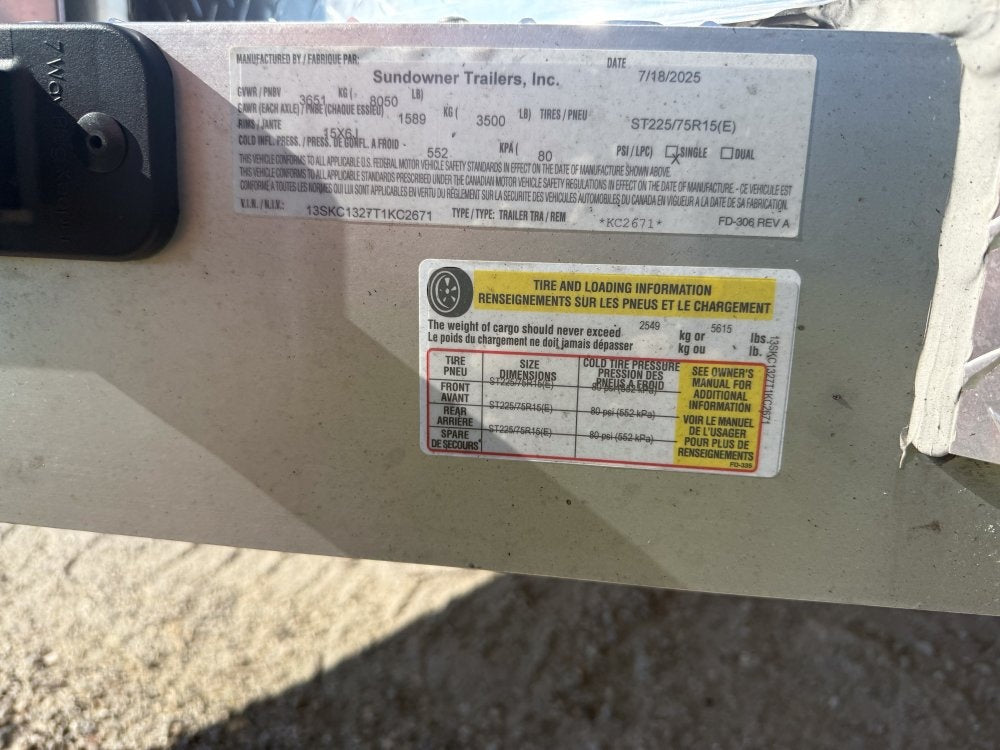 Sundowner 2 Horse Super Sport - White - 2 Horse/Horse Trailers - Stryker Dealership Group