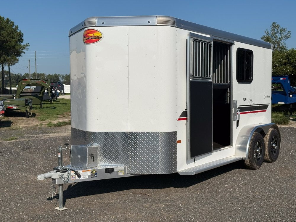 Sundowner 2 Horse Super Sport - White - 2 Horse/Horse Trailers - Stryker Dealership Group