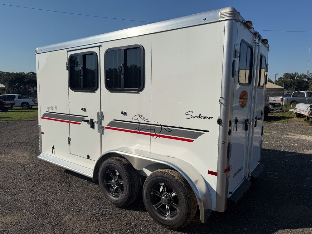Sundowner 2 Horse Super Sport - White - 2 Horse/Horse Trailers - Stryker Dealership Group