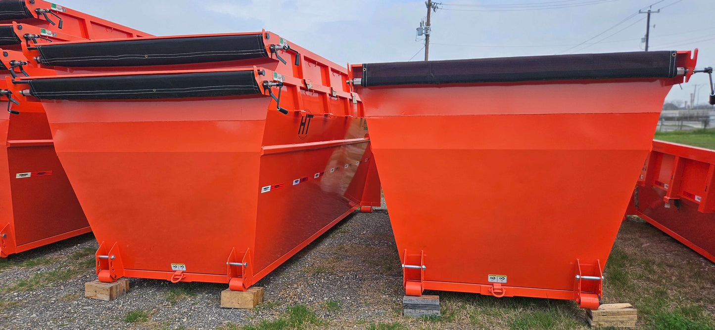 16' Horizon EDZ Roll Off Bin 6' walls - Orange 2979