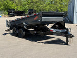 14' Horizon HZ7 Bumper Pull Dump Trailer 24" Side Walls - (2) 7K Axles 018002
