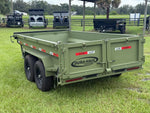 12' x 6' Dump Trailer DRM 24" Side Walls (2) 7K Axles Scissor Lift 10093