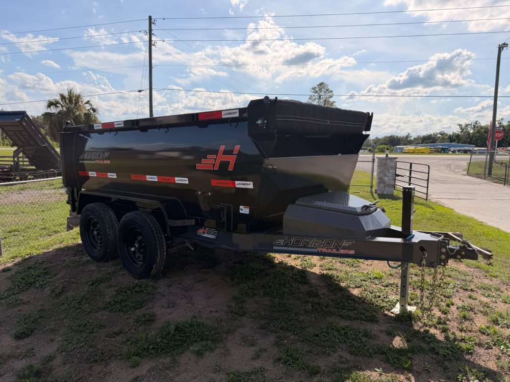 10' Horizon HZ5 Bumper Pull Dump Trailer 36" Side Walls - (2) 3.5K Axles 016519 - Stryker Dealership Group