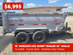 10' Horizon HZ5 Bumper Pull Dump Trailer 36" Side Walls - (2) 3.5K Axles 016521 - Stryker Dealership Group