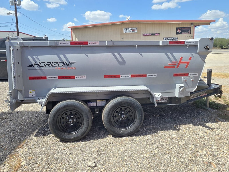 10' Horizon HZ5 Bumper Pull Dump Trailer 36" Side Walls - (2) 3.5K Axles 016521 - Stryker Dealership Group