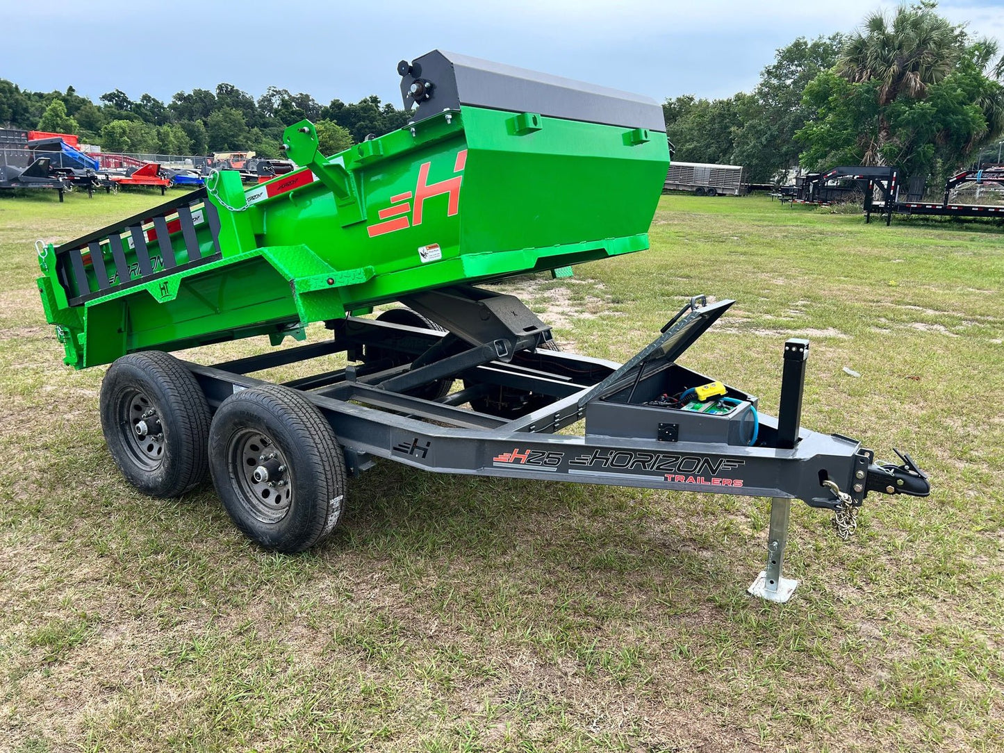 10' HZ5 BP Dump Trailer 2 - 5k Axles 18" Walls 2625 - Stryker Dealership Group