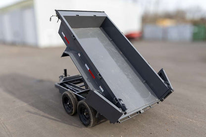 10' SDX Dump Trailer 5' Wide 22" Sides 7k GVWR Spreader Gate Ramps Tarp Kit 112970 - Stryker Dealership Group