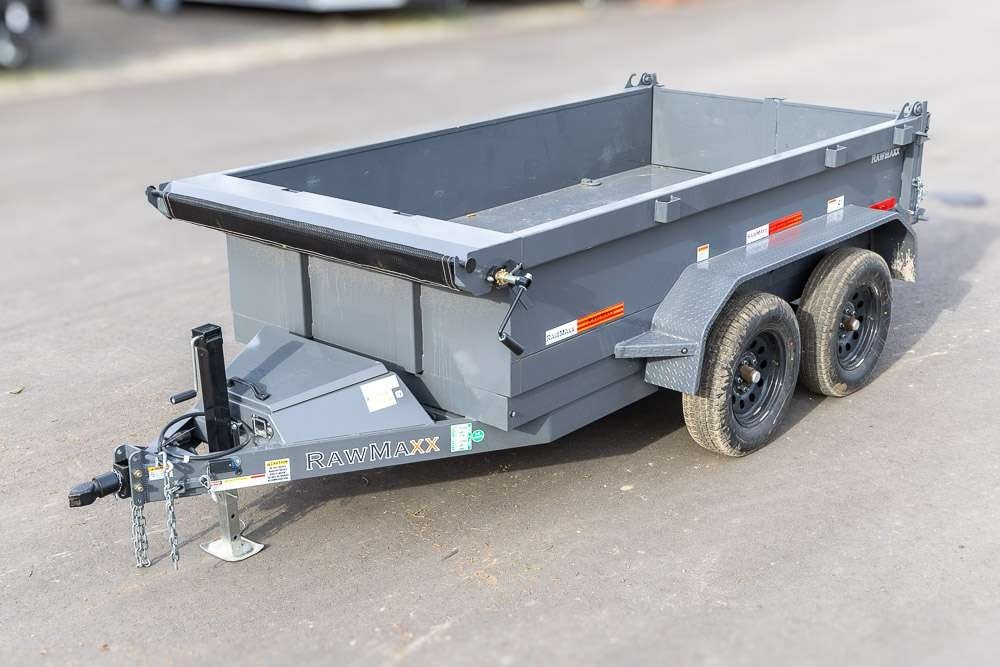 10' SDX Dump Trailer 5' Wide 22" Sides 7k GVWR Spreader Gate Ramps Tarp Kit 112970 - Stryker Dealership Group