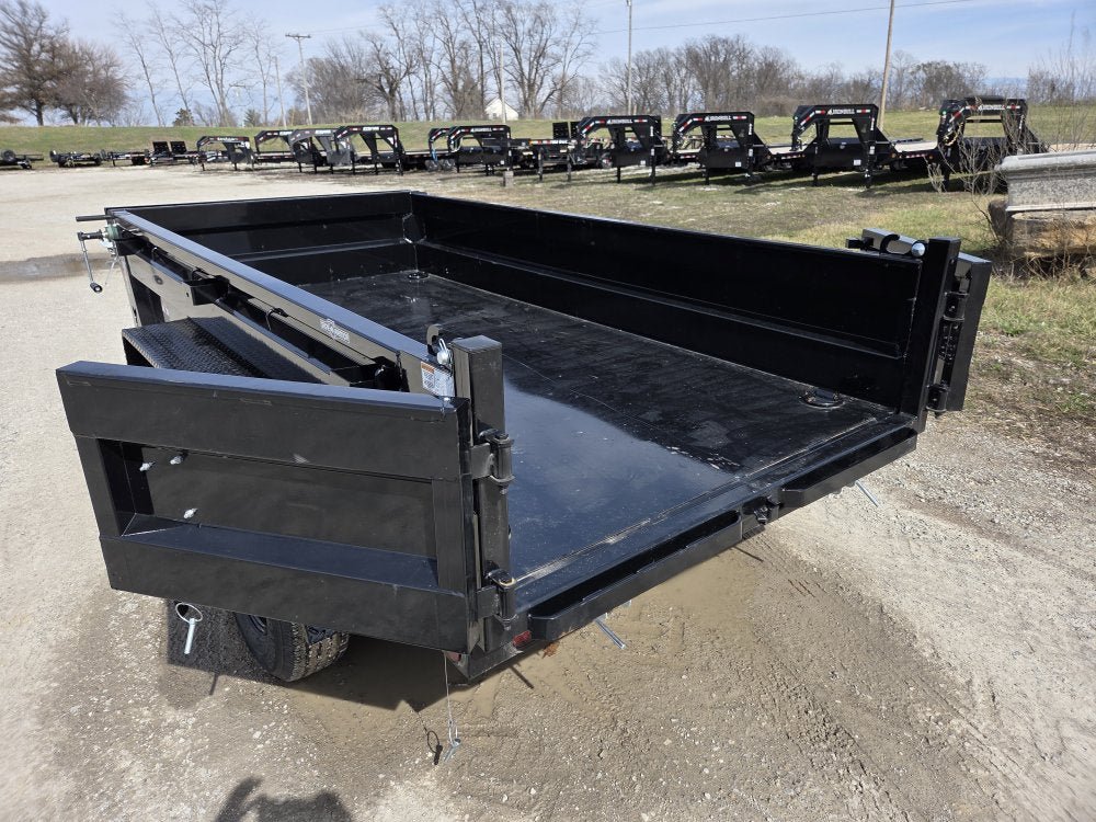10' x 60" Iron Bull DTB Bumper Pull Dump Trailer 18" Side Walls - (2) 5200 lb Axles 104801 - Stryker Dealership Group