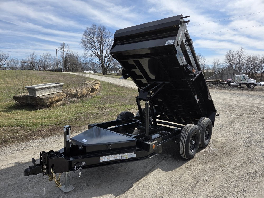 10' x 60" Iron Bull DTB Bumper Pull Dump Trailer 18" Side Walls - (2) 5200 lb Axles 104801 - Stryker Dealership Group