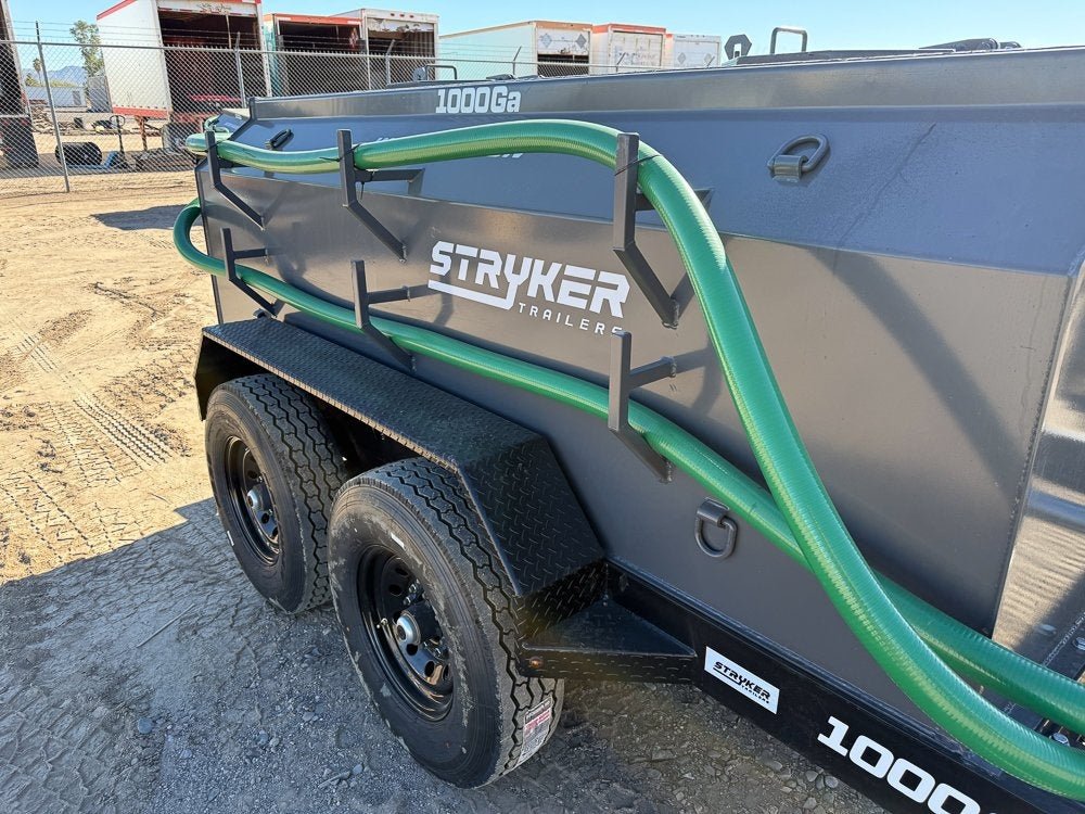 1000 Gallon Water Tank Trailer with Pump and Hose 003732 - Stryker Dealership Group