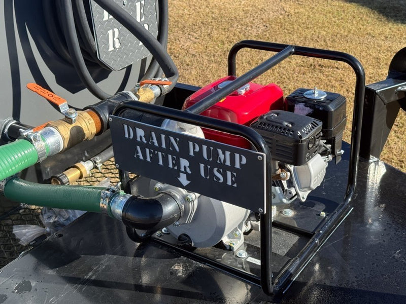 1000 Gallon Water Tank Trailer with Pump and Hose 004575 - Stryker Dealership Group