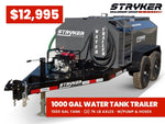 1000 Gallon Water Tank Trailer with Pump and Hose 613 - Stryker Dealership Group