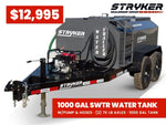 1000 Gallon Water Tank Trailer with Pump and Hose 628 - Stryker Dealership Group